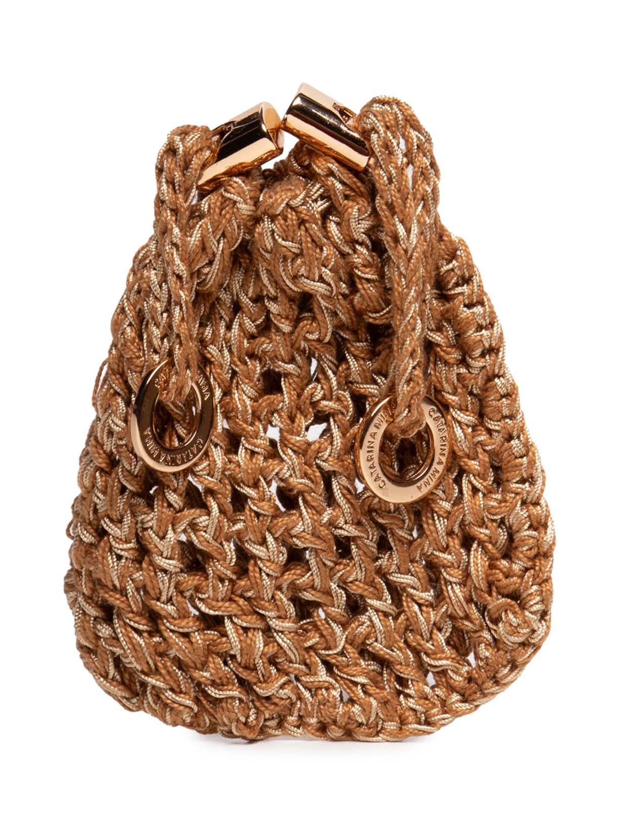 Bolsa Feminina Mini Sac Faísca - Dourado