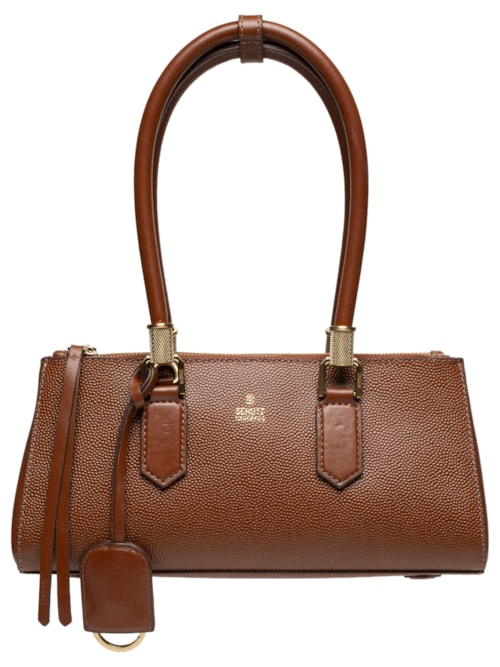 Bolsa Feminina Mini Tote Lauren Couro - Marrom