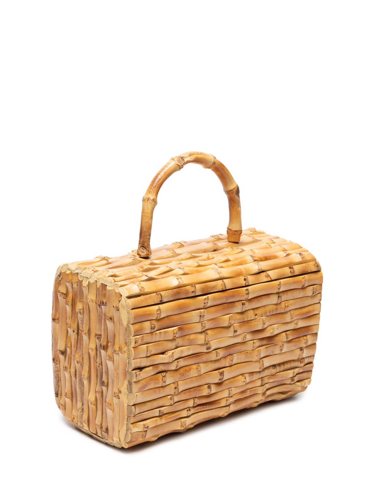 Bolsa Feminina Monica Bambu Bege Glorinha Paranaguá Glorinha Paranaguá