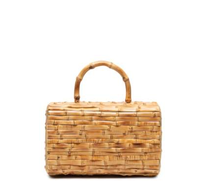 Bolsa Feminina Monica Bambu - Bege - Glorinha Paranaguá