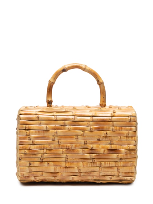 Bolsa Feminina Monica Bambu - Bege - Glorinha Paranaguá