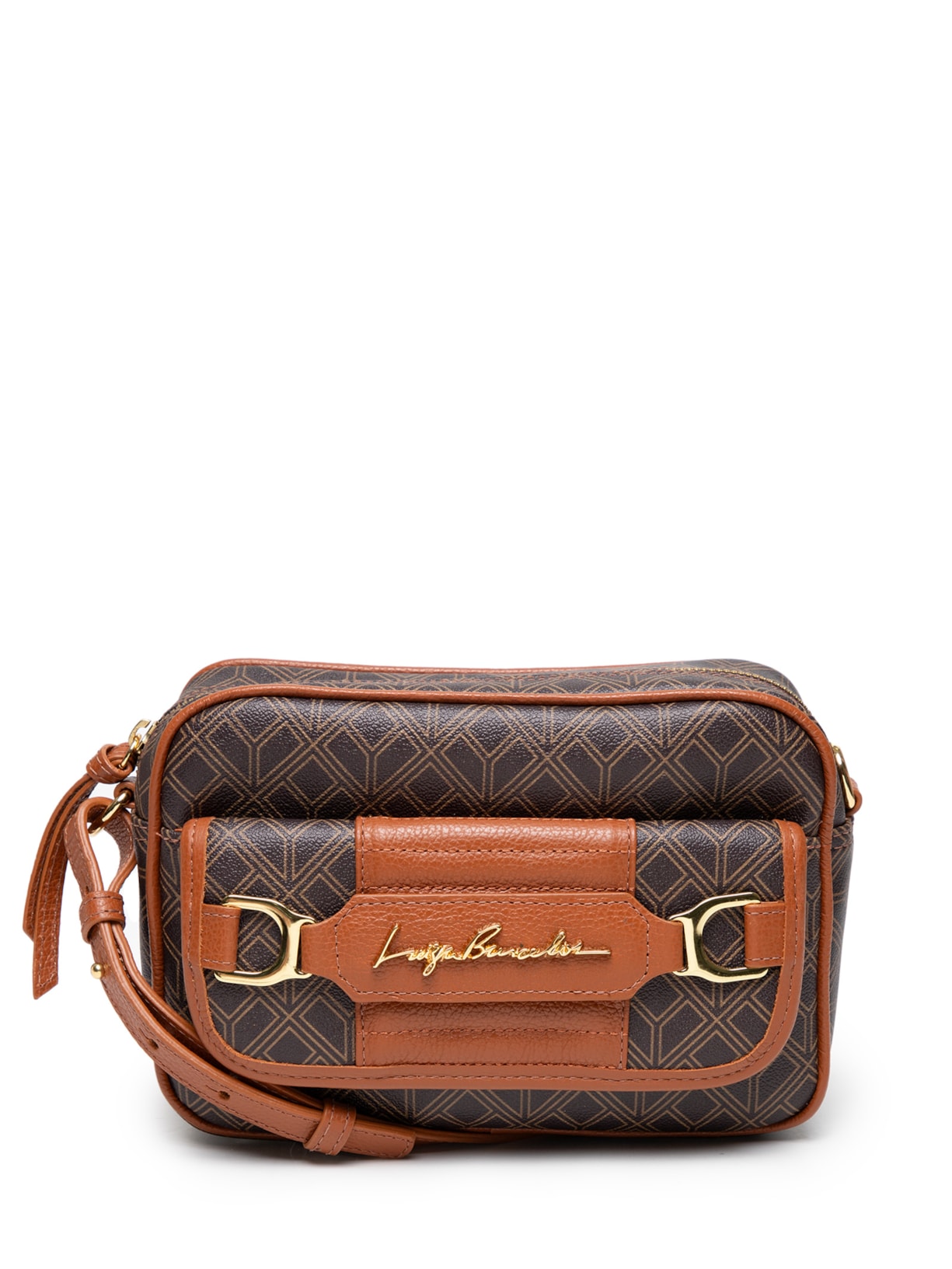 Bolsa Feminina Monograma Caramelo Viena - Marrom