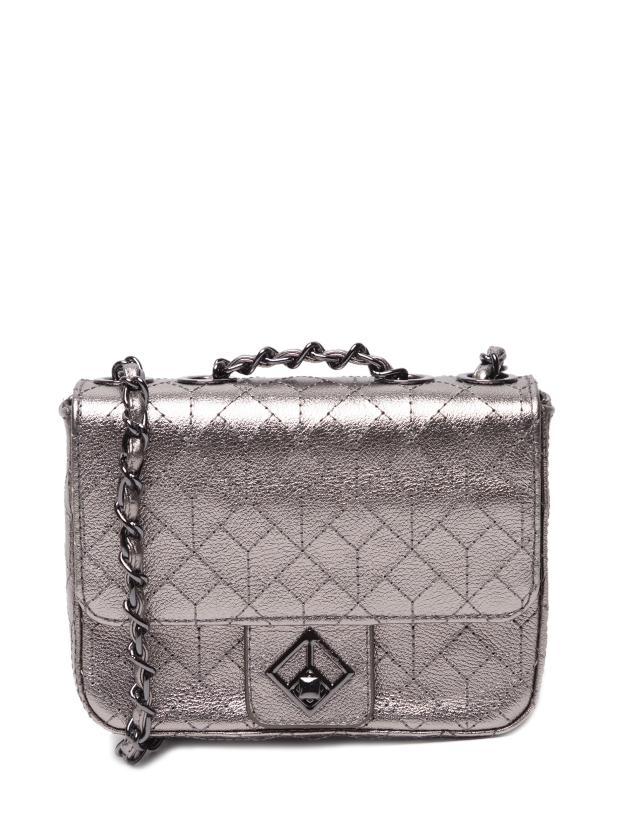 Bolsa Feminina Monograma Titânio - Prata