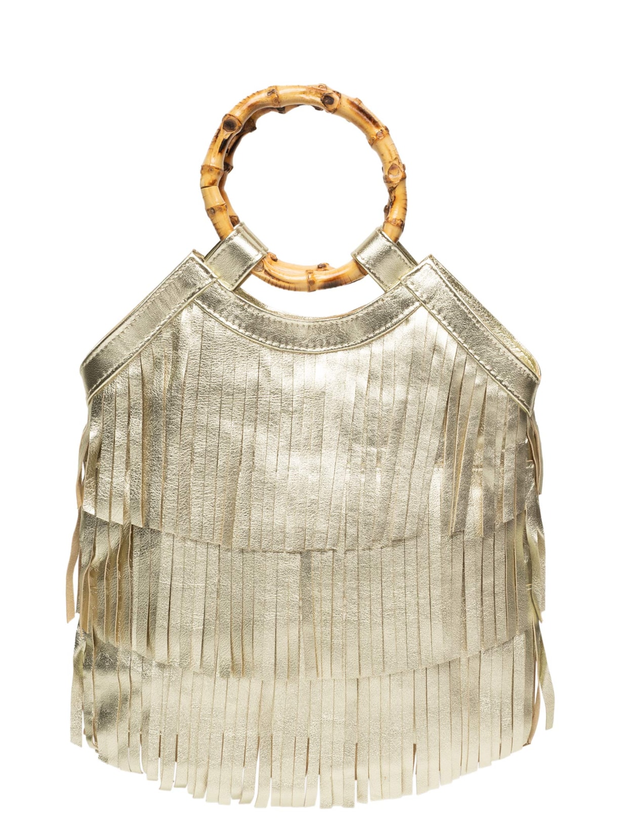 Bolsa Feminina Naomi Napa Soft Metalizado - Dourado