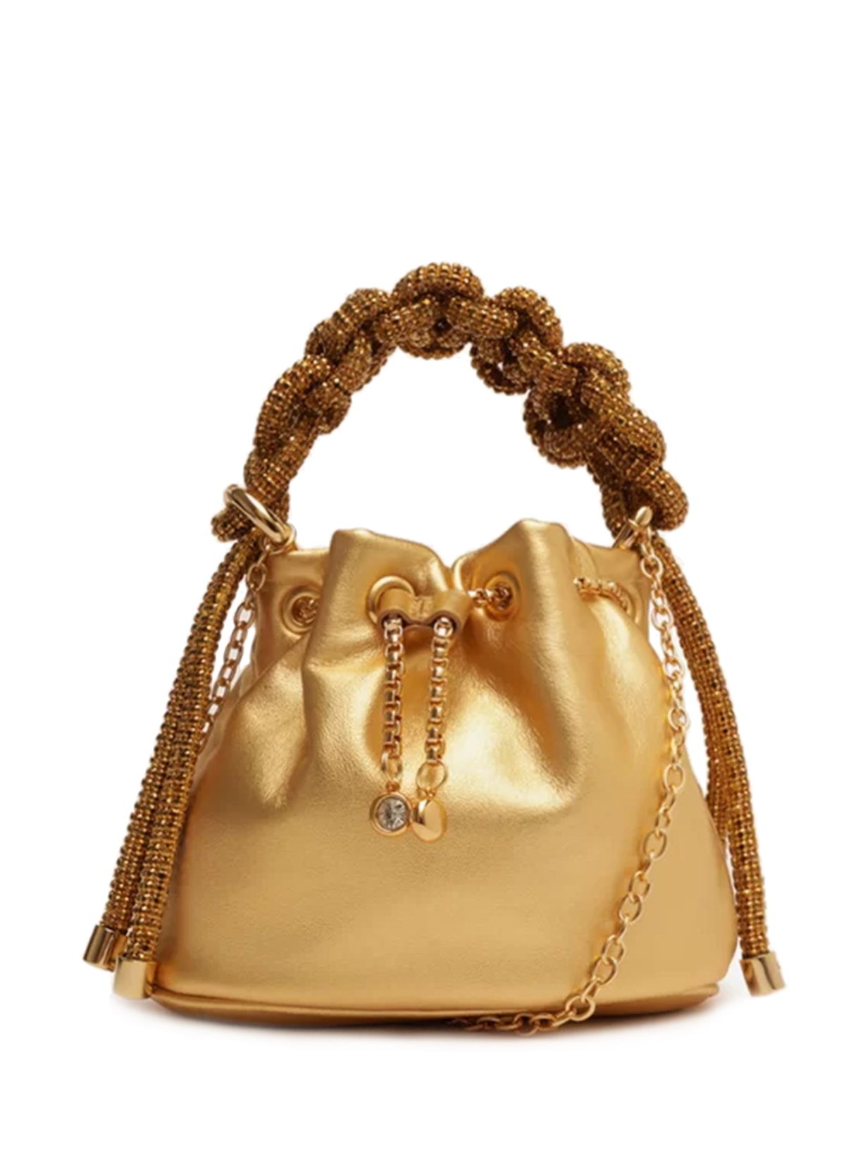 Bolsa Feminina Napa Bari Metal - Dourado