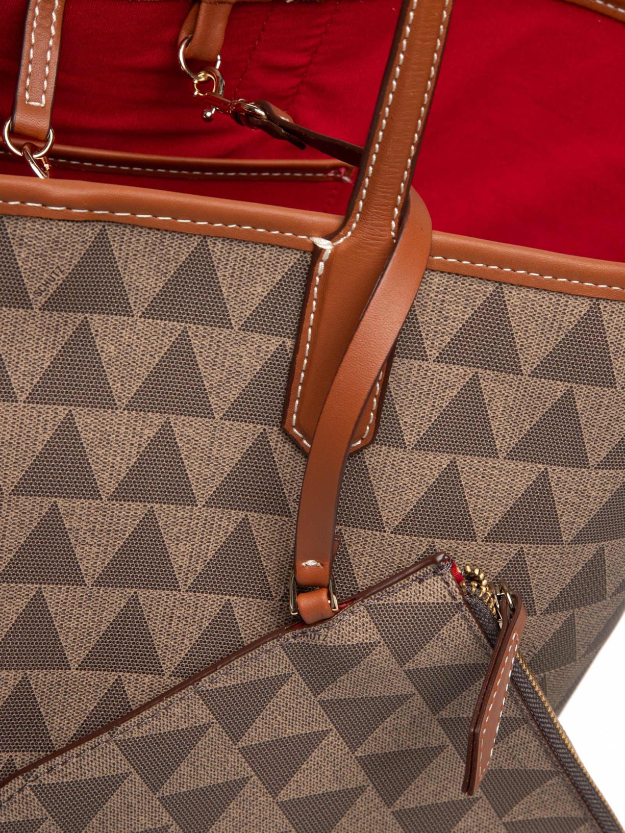 Bolsa Feminina New Canvas Triang Cinza Schutz