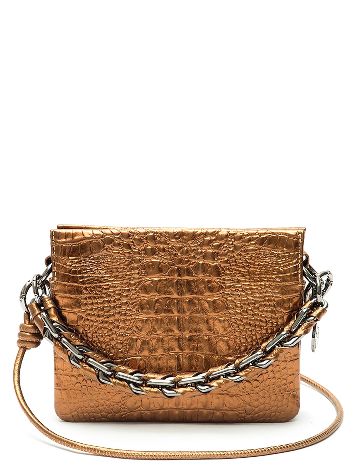 Bolsa Feminina New Mini Cindy Em Couro - Marrom