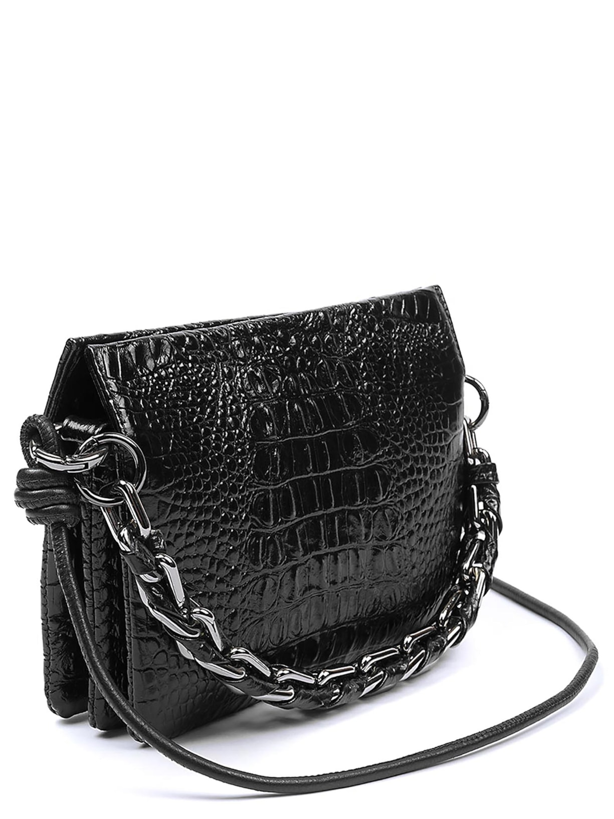 Bolsa Feminina New Mini Cindy Em Couro Preto Isla