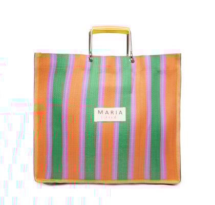 Bolsa Feminina Nylon Alças De Metal - Verde