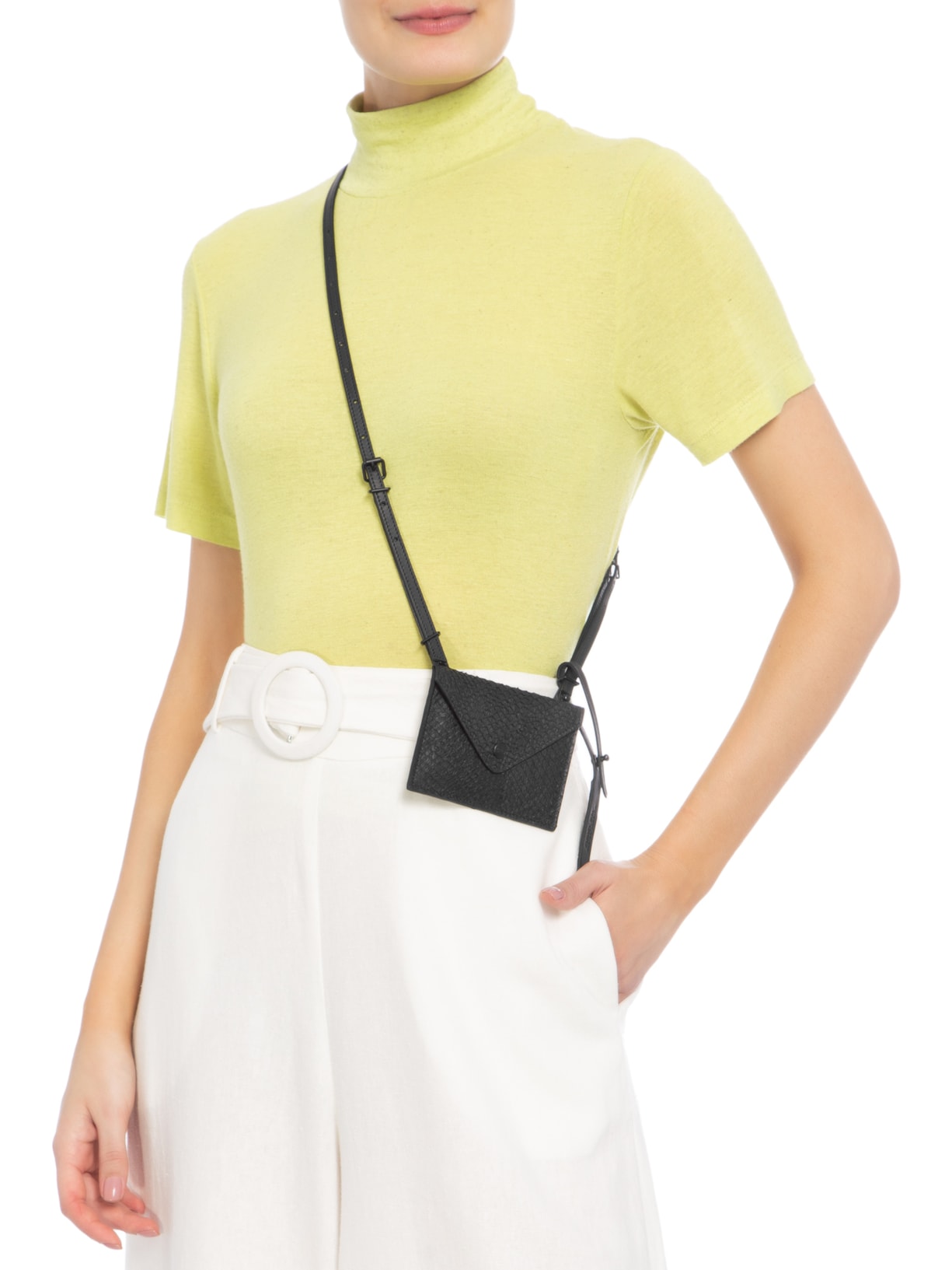 Bolsa Feminina Ocara Mini Envelope Bag Limited Preto Osklen