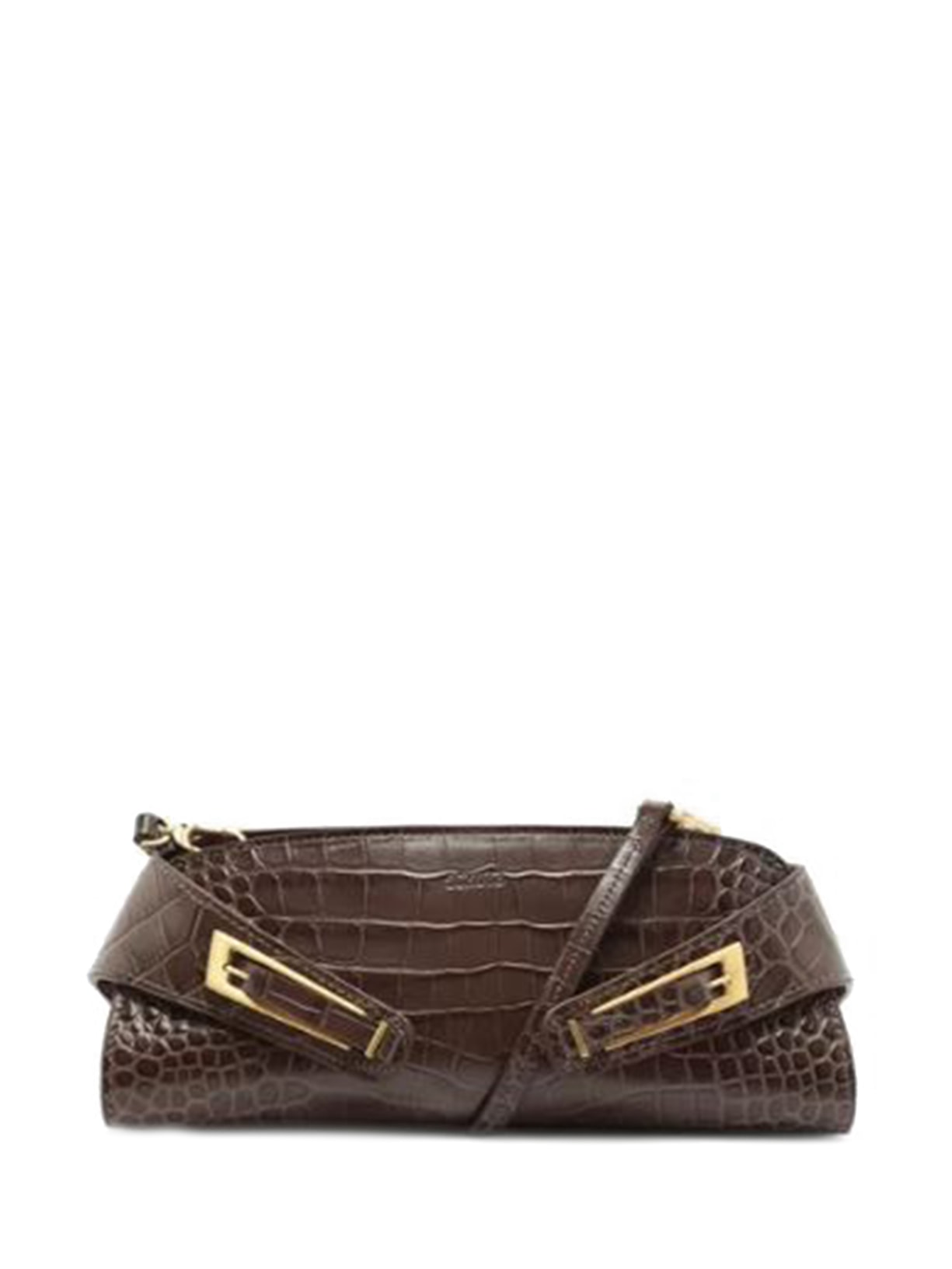 Bolsa Feminina Olsa Emery Tiracola Fivelas Couro - Marrom