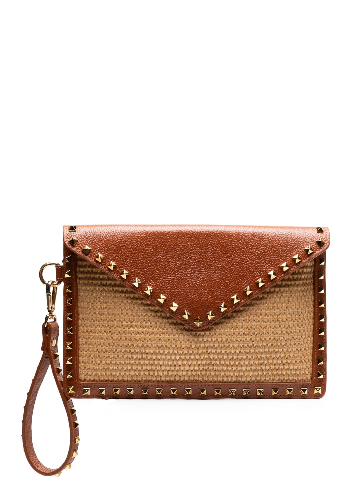 Bolsa Feminina Palha Creta Natural Viena Caramelo - Bege