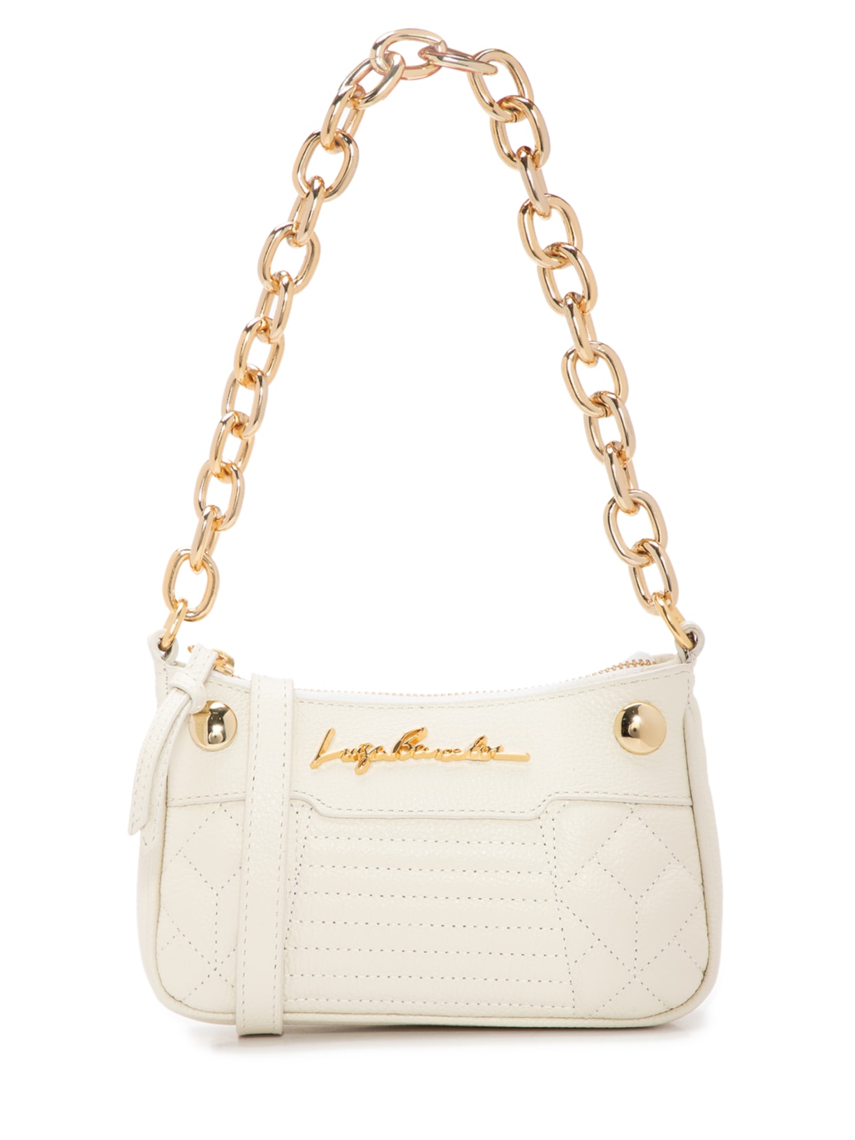 Bolsa Feminina Pequena Alça Corrente Ombro - Branco