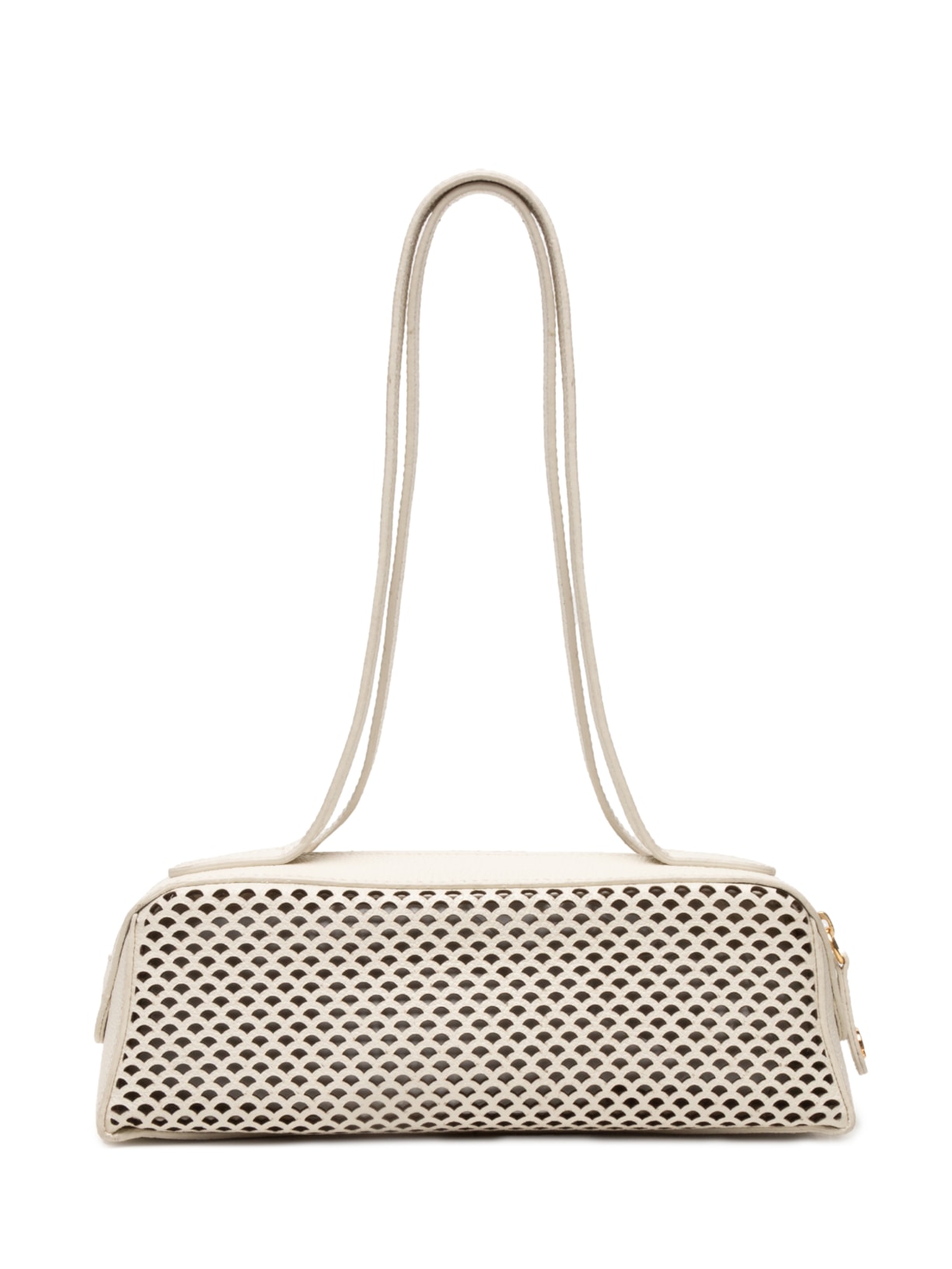 Bolsa Feminina Pequena Box Leather Off White Luiza Barcelos