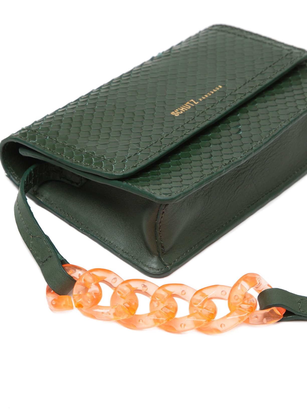 Bolsa Feminina Pequena Brisna Con Verde Schutz