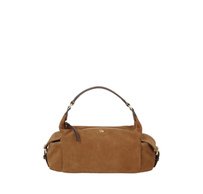 Bolsa Feminina Pequena Camurça Viena - Marrom
