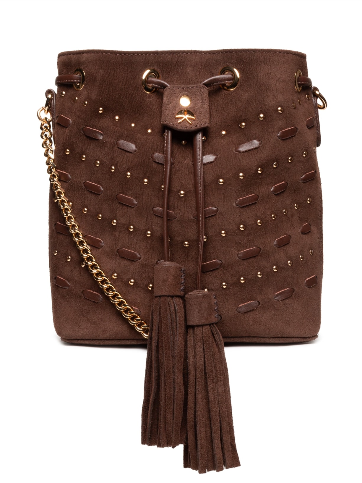 Bolsa Feminina Pequena Camurção - Marrom