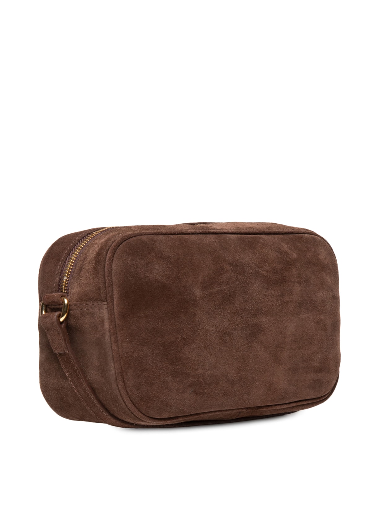 Bolsa Feminina Pequena Camurção Marrom Luiza Barcelos