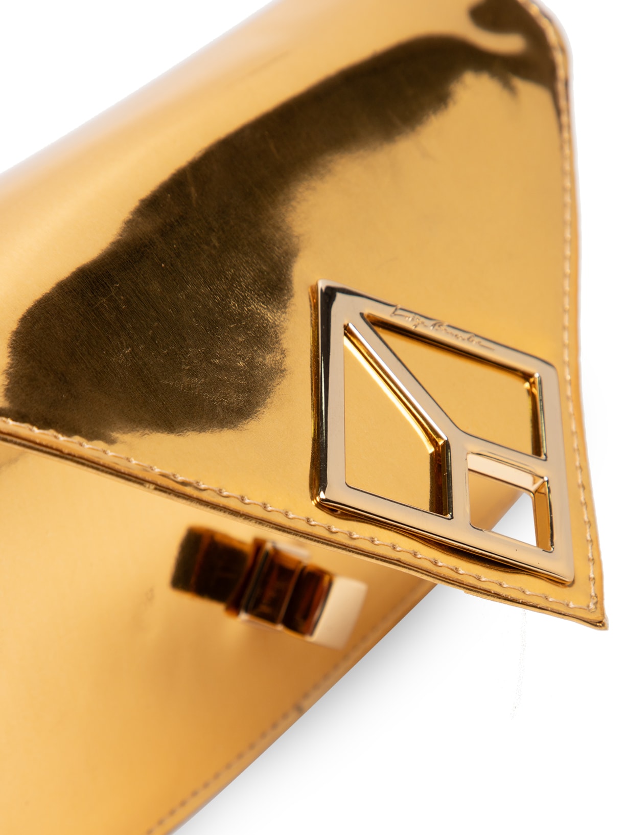 Bolsa Feminina Pequena Carteira Specchio Dourado Luiza Barcelos