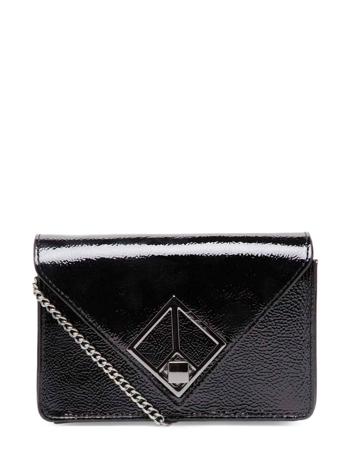 Bolsa Feminina Pequena Carteira Verniz Show - Preto