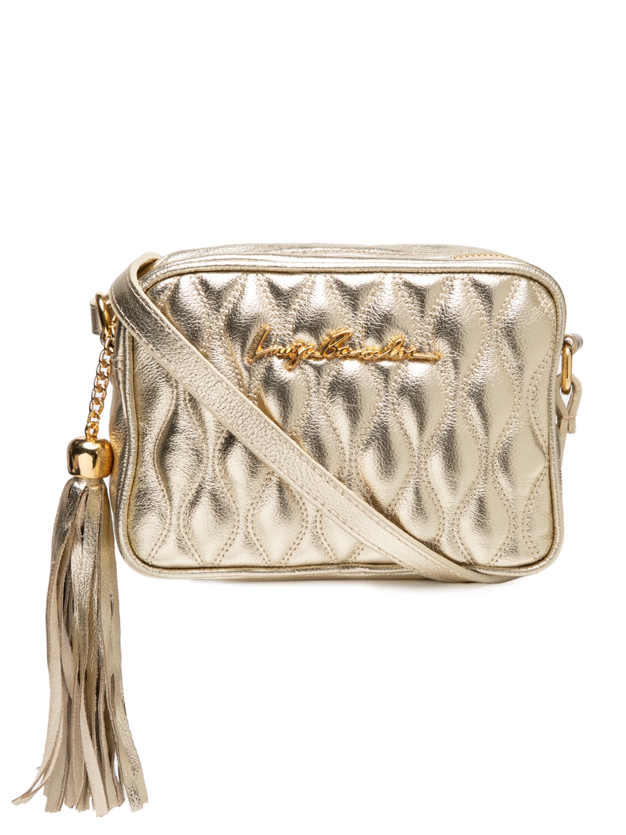 Bolsa Feminina Pequena Clássica Metalizada - Dourado