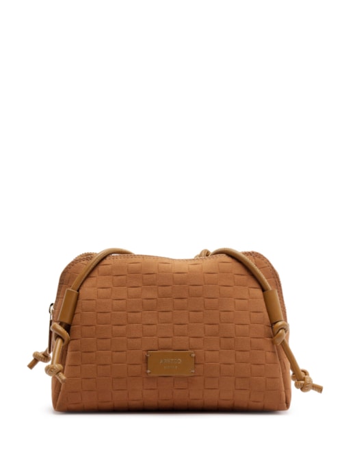 Bolsa Feminina Pequena Com Tressê - Marrom