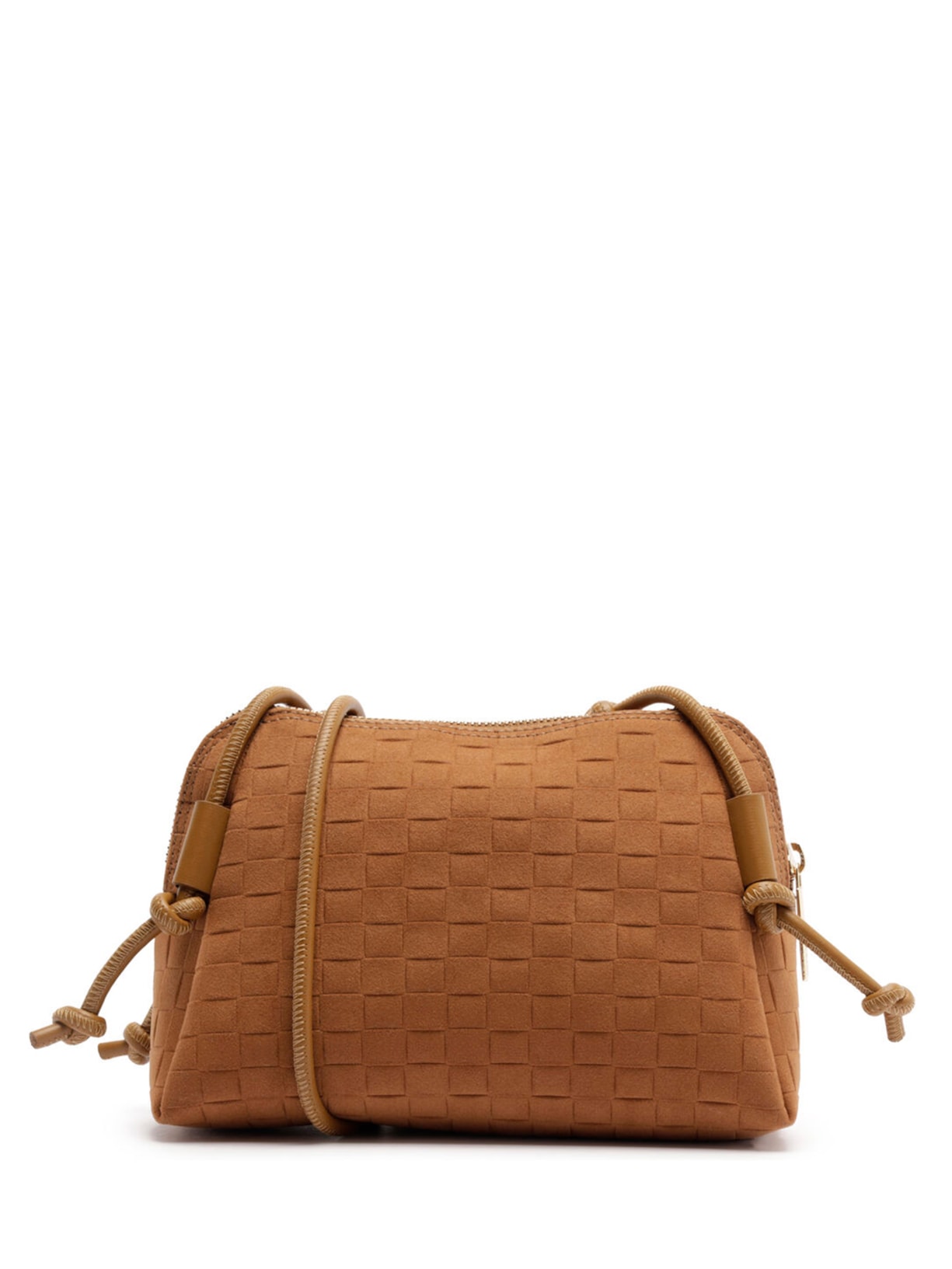 Bolsa Feminina Pequena Com Tressê Marrom Arezzo