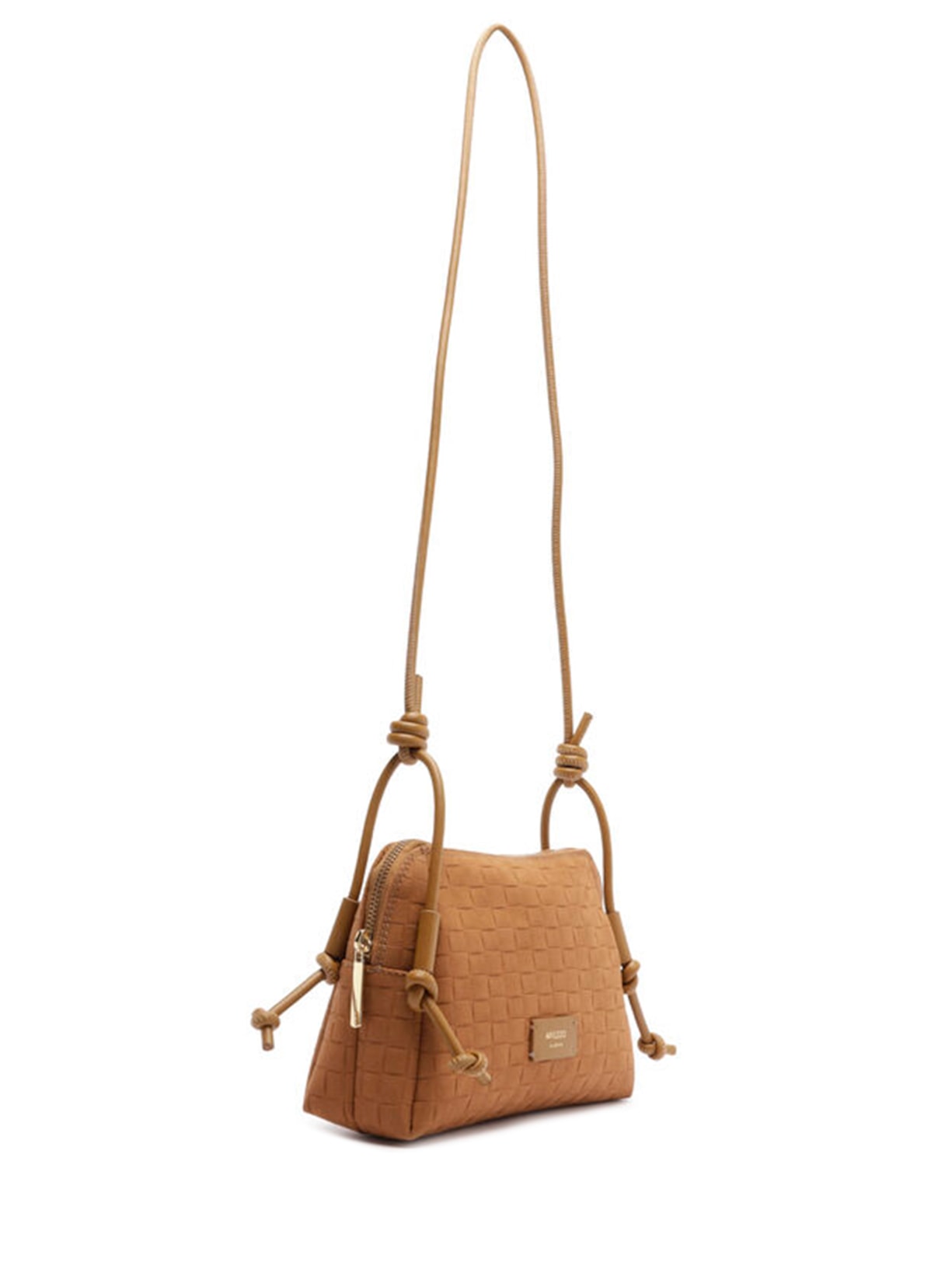 Bolsa Feminina Pequena Com Tressê Marrom Arezzo