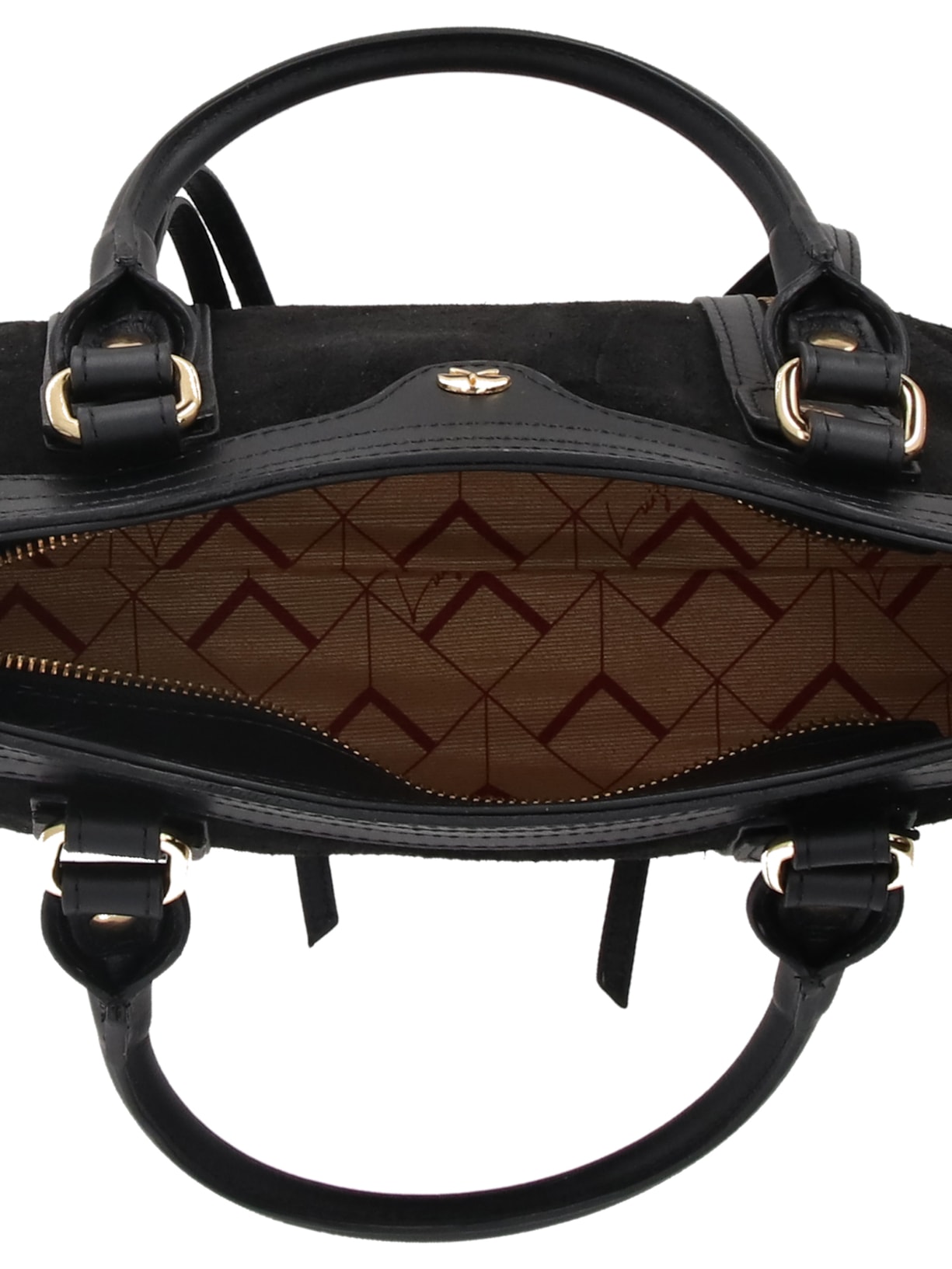 Bolsa Feminina Pequena com Zíperes – Preto Luiza Barcelos