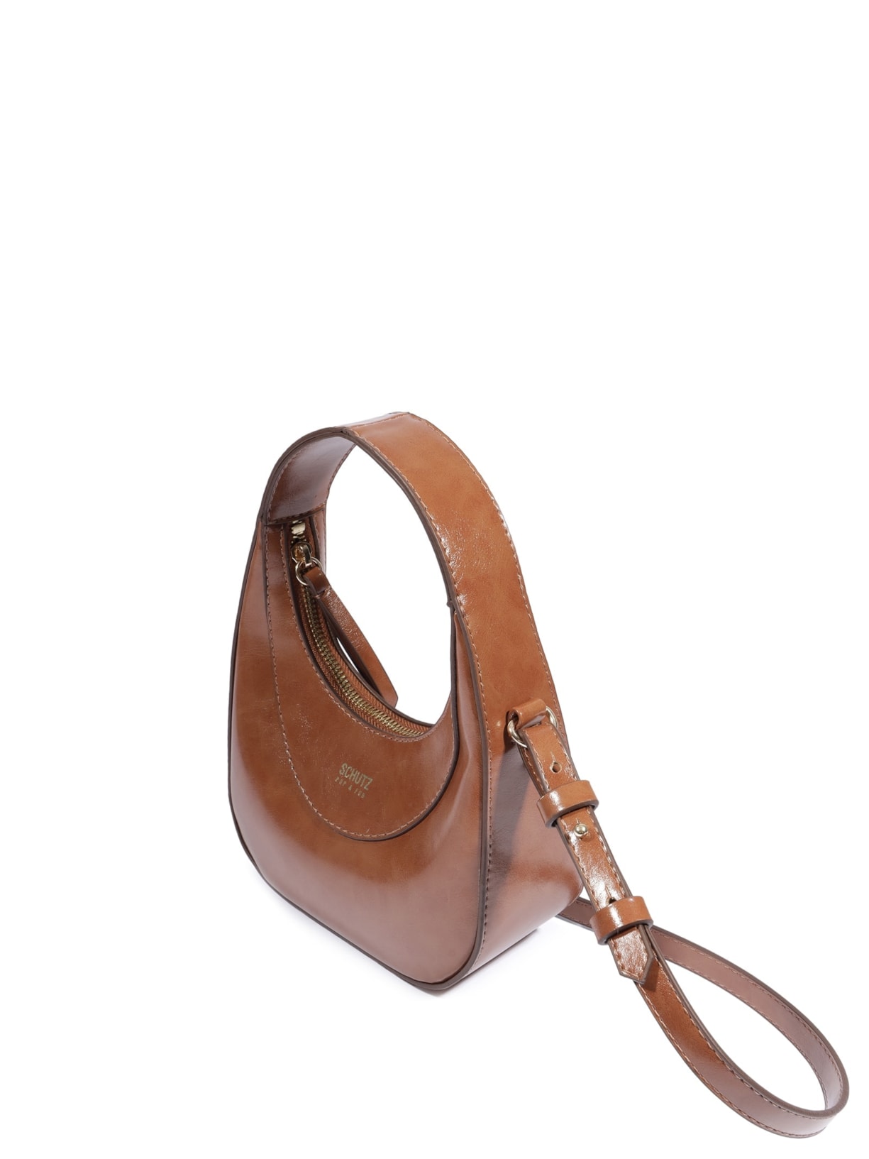 Bolsa Feminina Pequena Couro Marrom Schutz