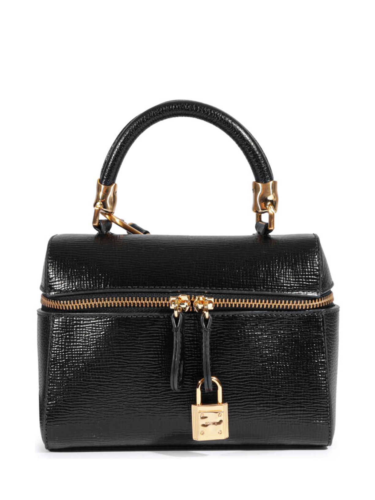 Bolsa Feminina Pequena Couro Texturizado - Preto