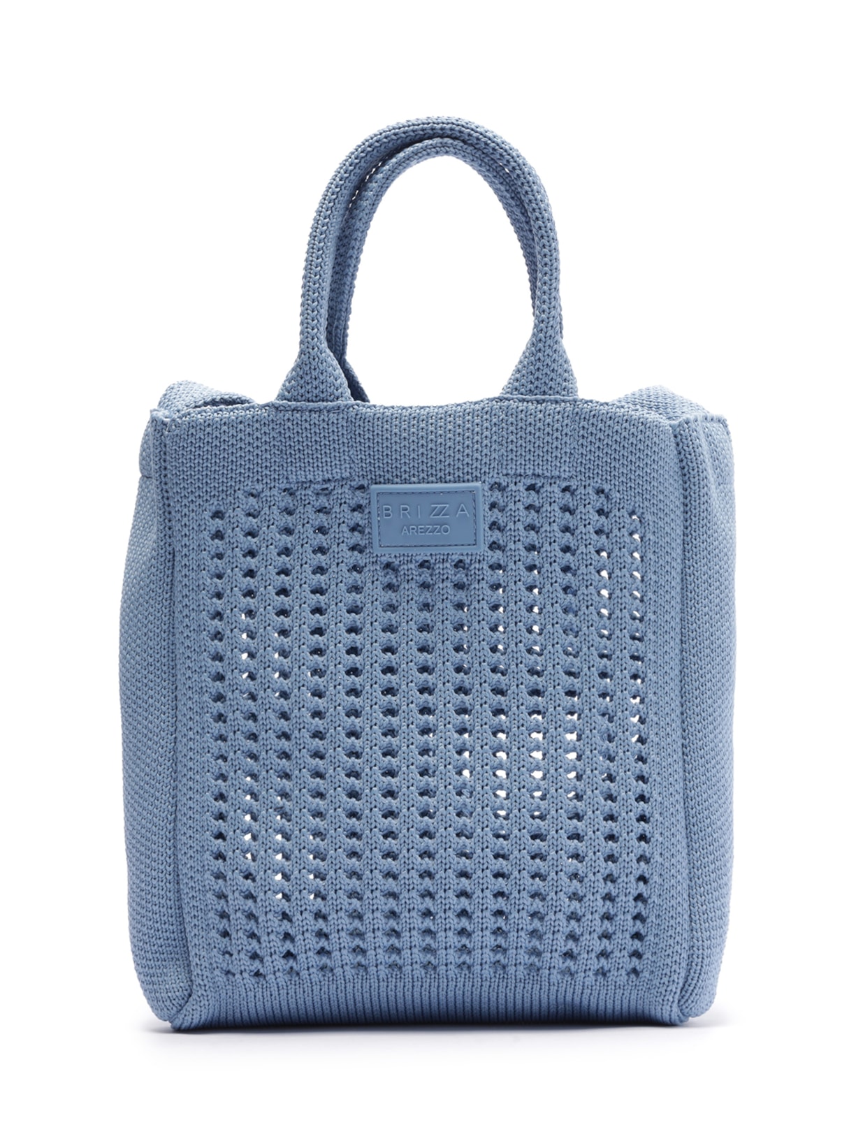 Bolsa Feminina Pequena Crochê Fosco - Azul