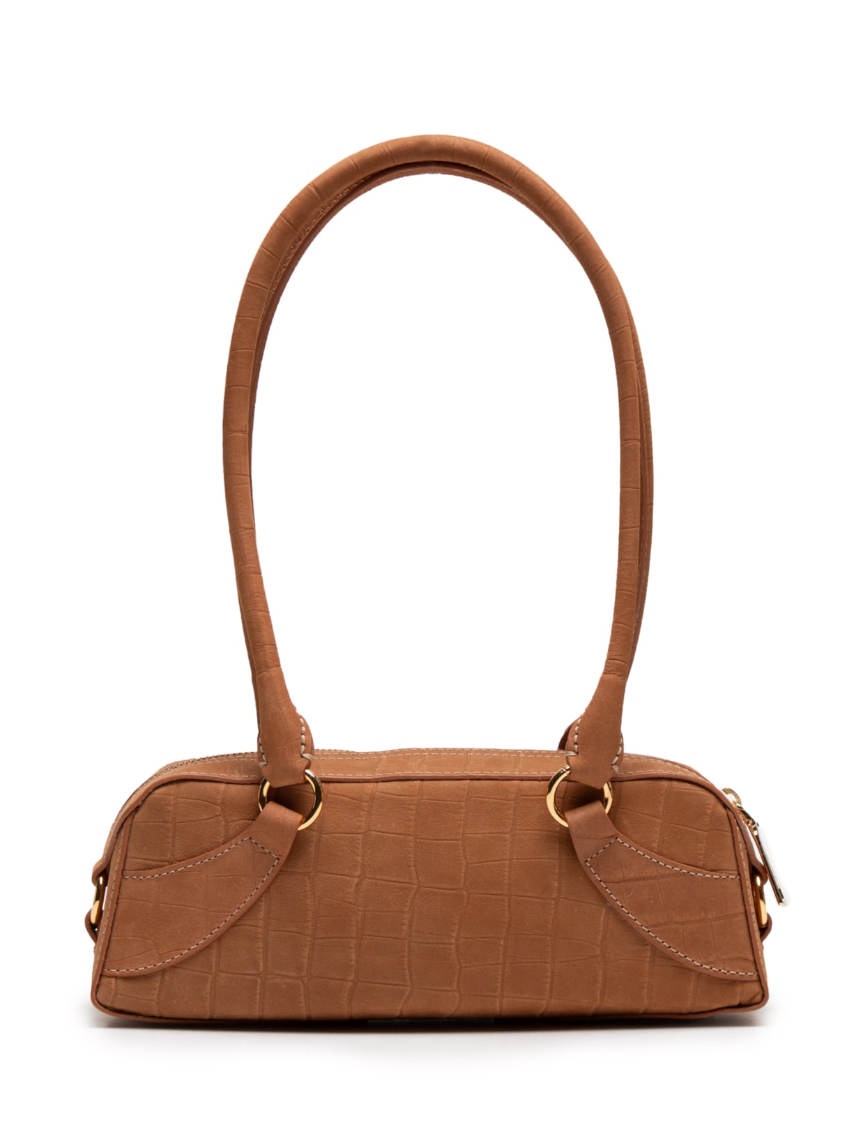 Bolsa Feminina Pequena Croco Sued - Bege