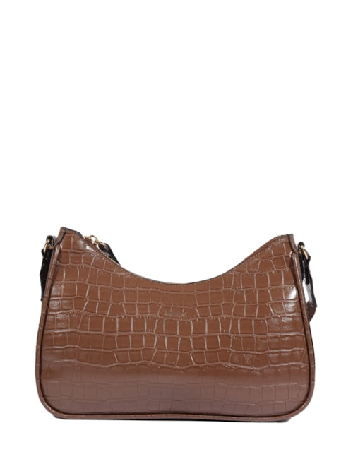 Bolsa Feminina Pequena Crocodiles Othe - Marrom