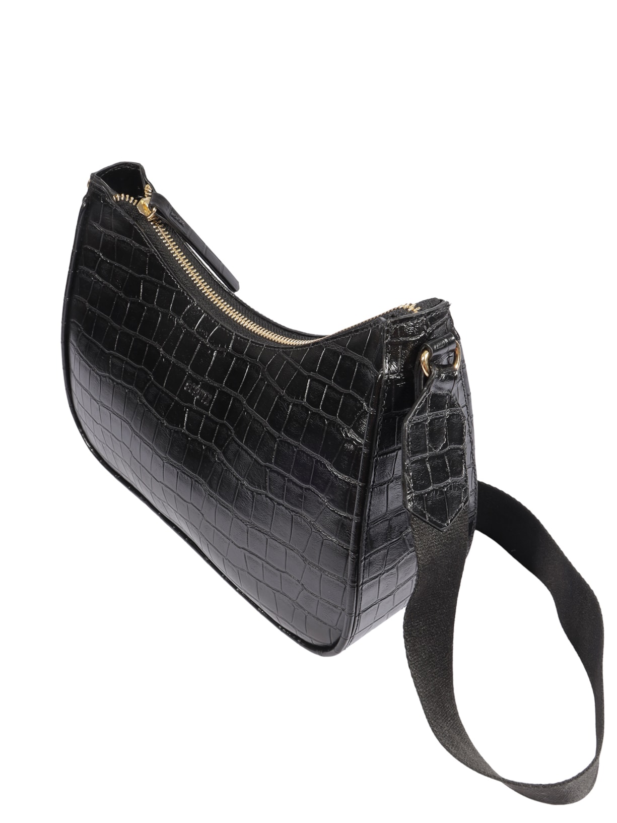 Bolsa Feminina Pequena Crocodiles Othe Preto Schutz