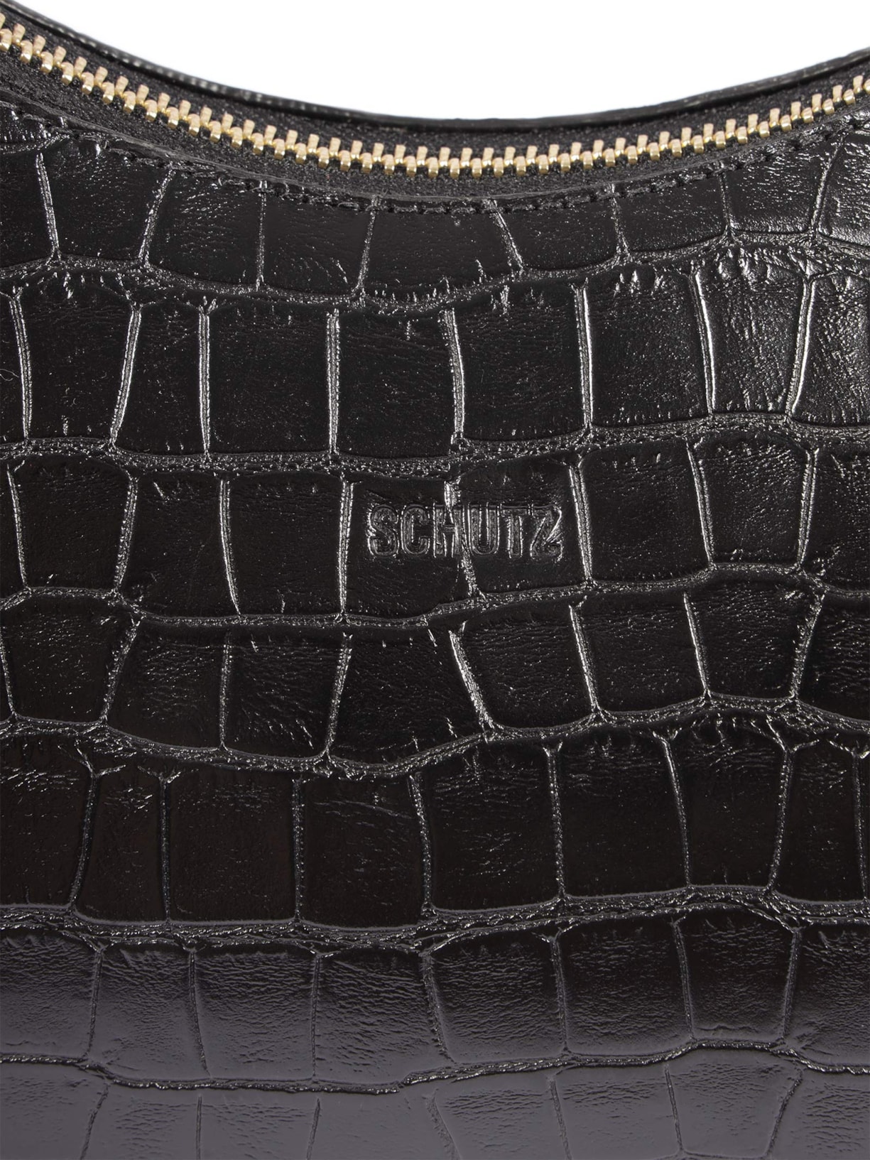 Bolsa Feminina Pequena Crocodiles Othe Preto Schutz