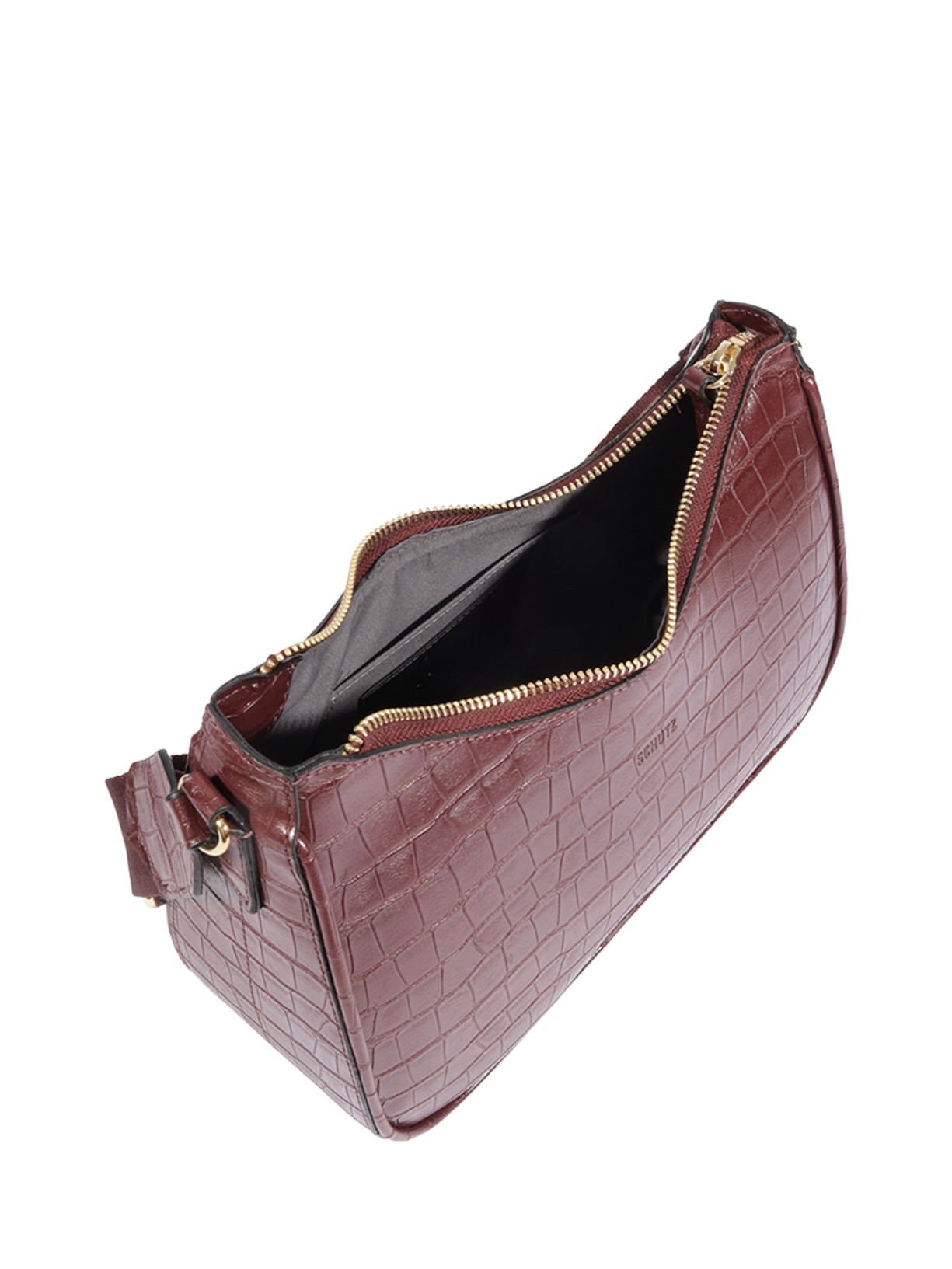 Bolsa Feminina Pequena Crocodiles Othe Vermelho Schutz