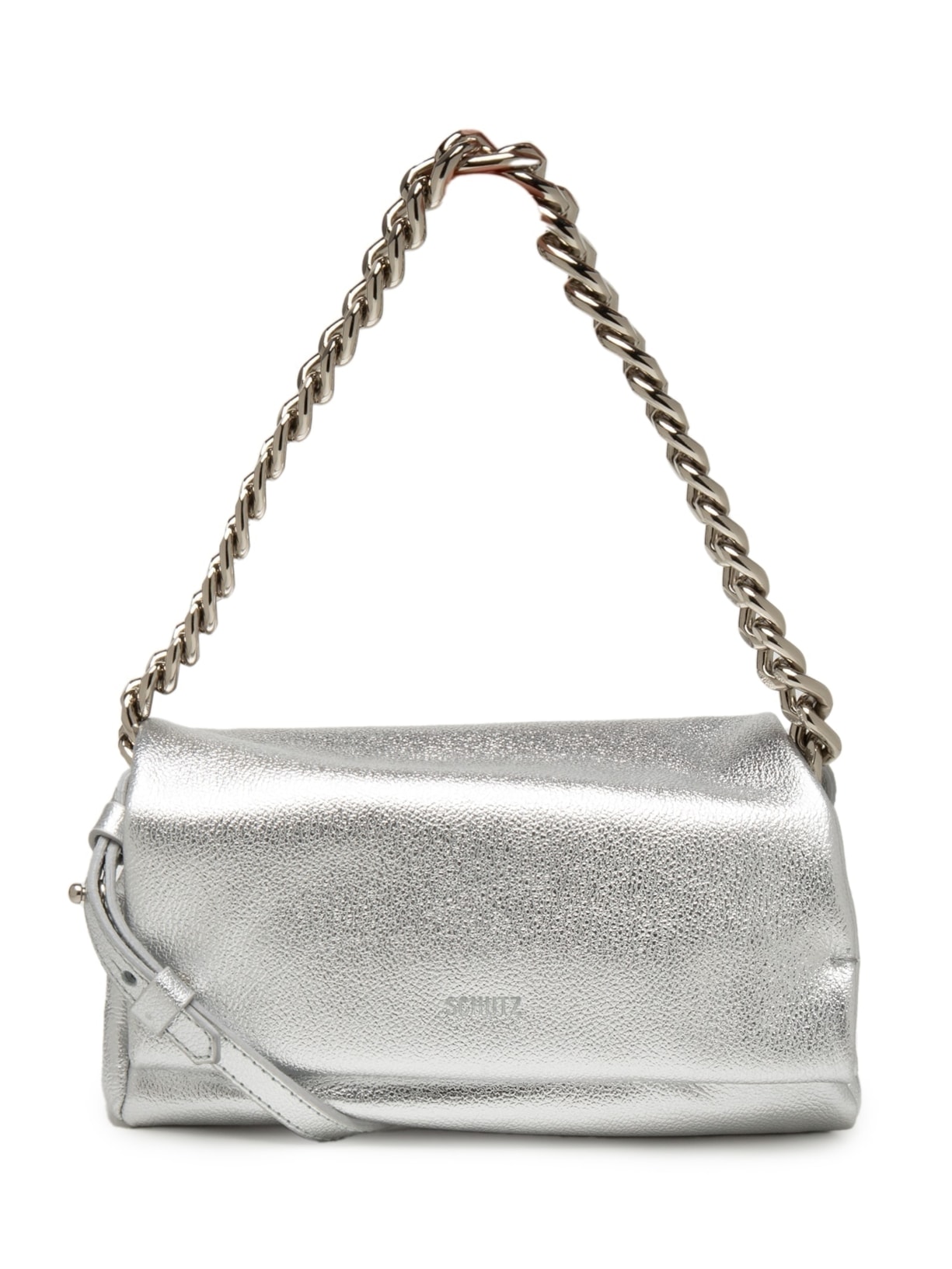Bolsa Feminina Pequena Easy Fly Metal Prateado Schutz