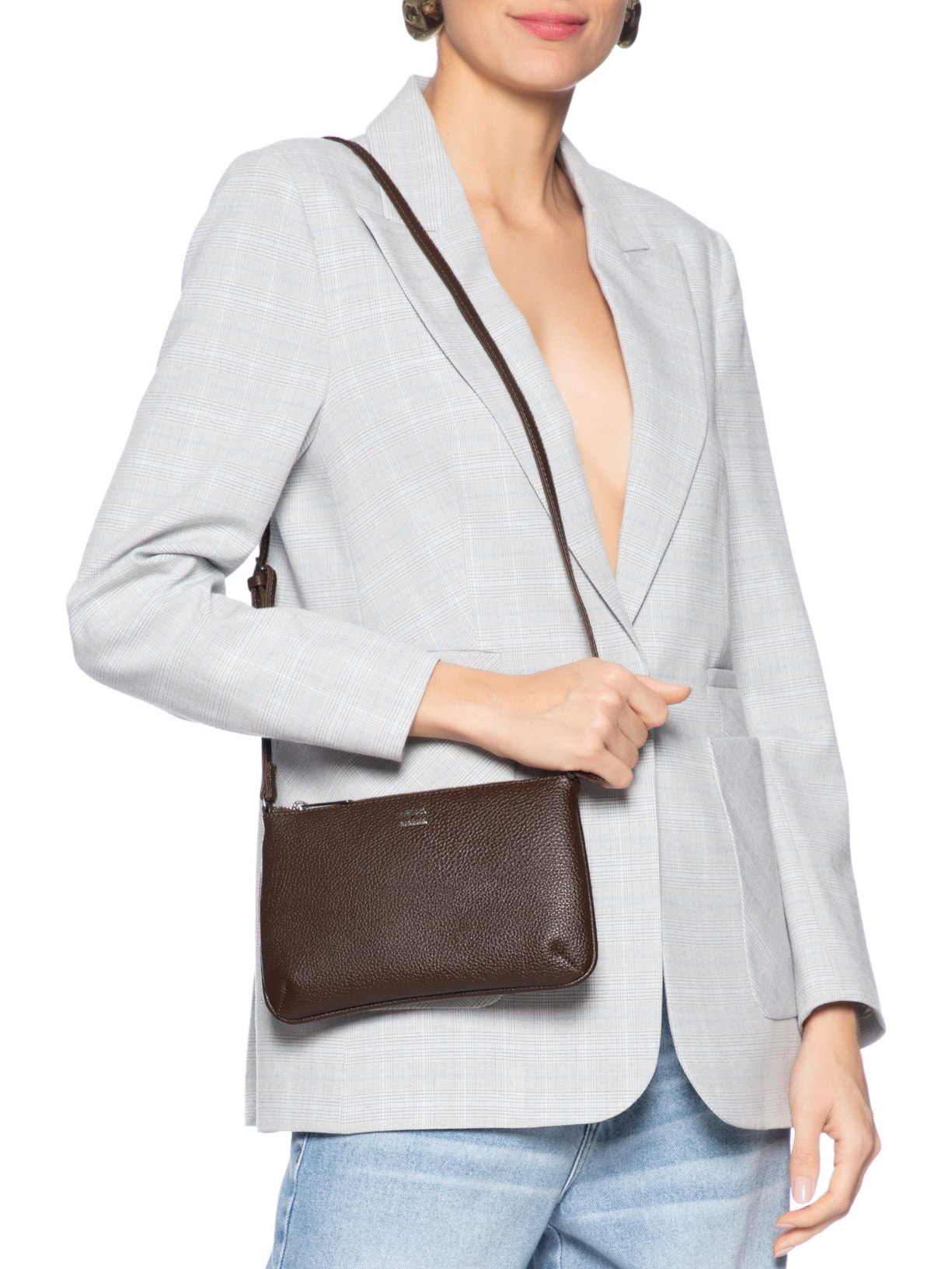 Bolsa Feminina Pequena Eco Big Floater Marrom Arezzo