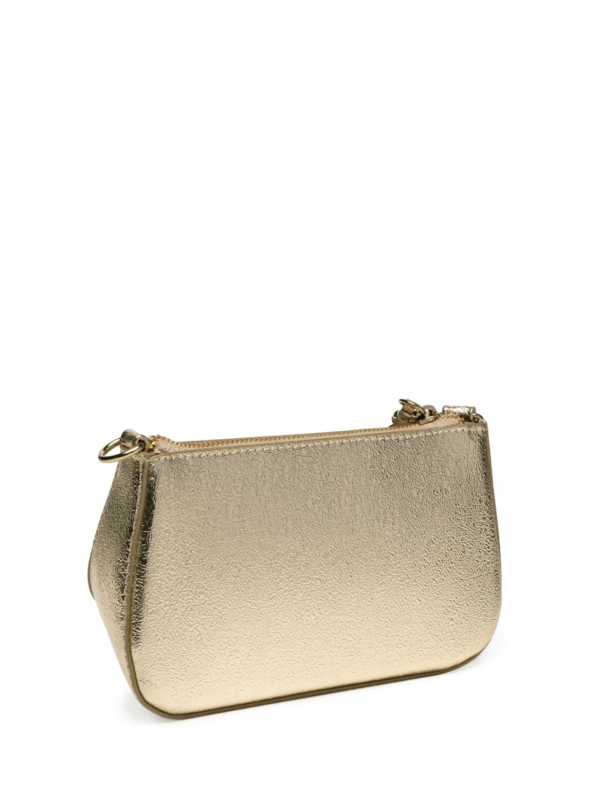 Bolsa Feminina Pequena Elettra Tecno Dourado Schutz