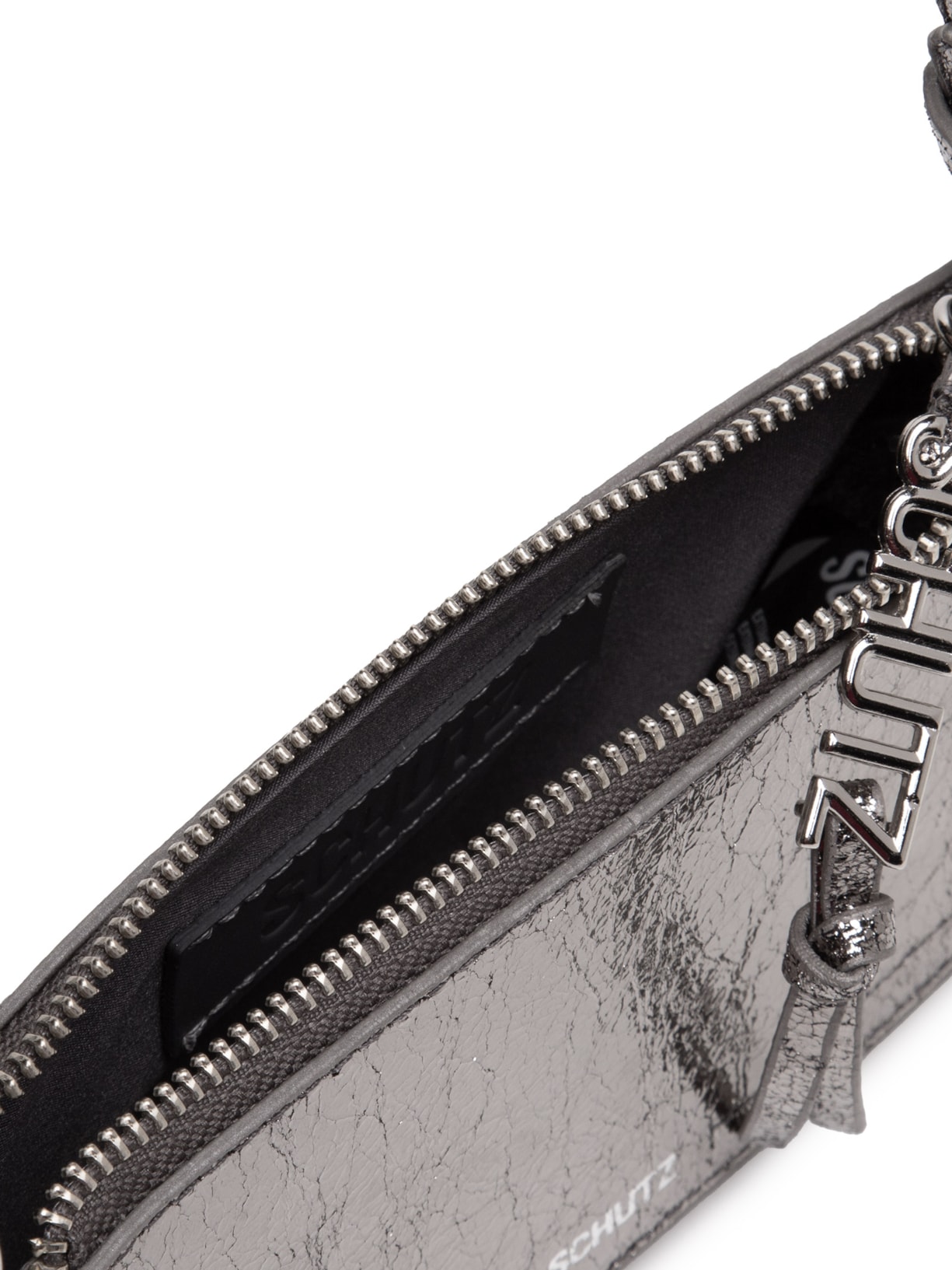 Bolsa Feminina Pequena Elettra Tecno Prateado Schutz