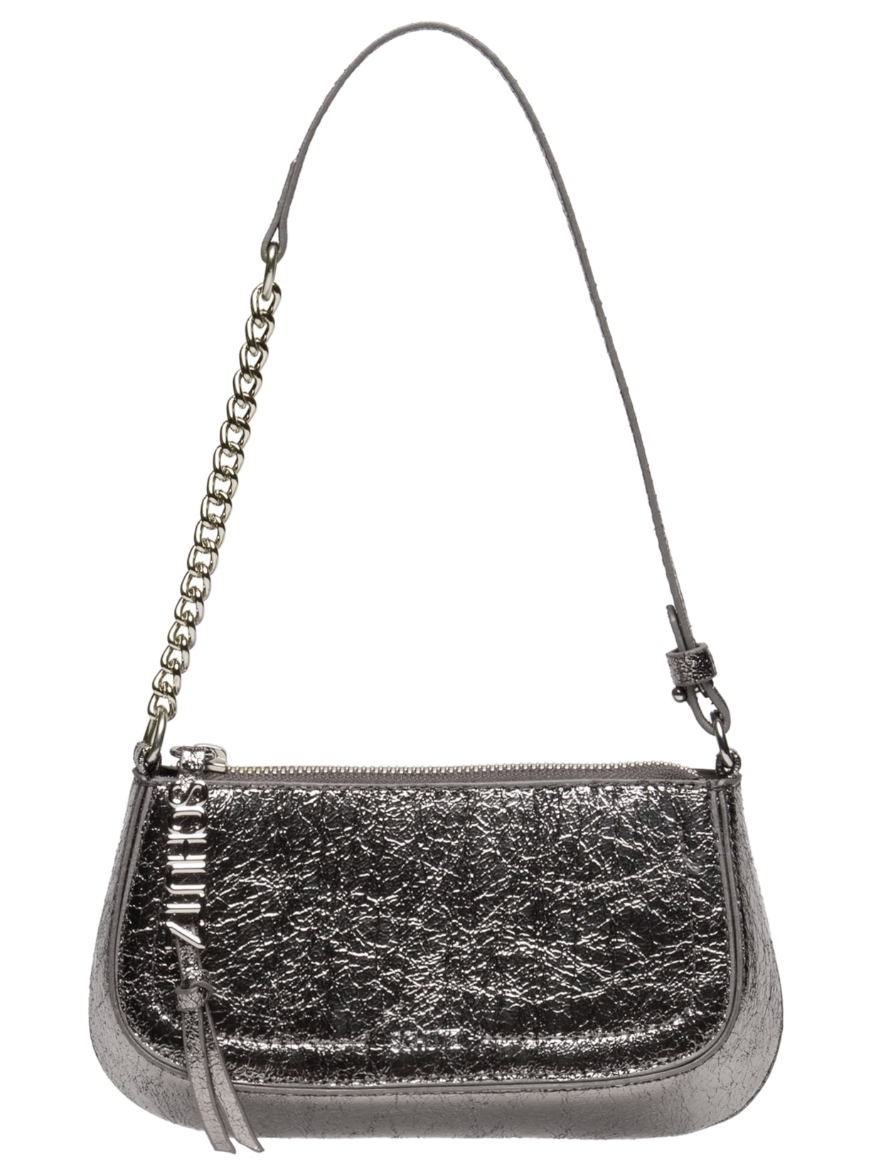 Bolsa Feminina Pequena Elettra Tecno Prateado Schutz