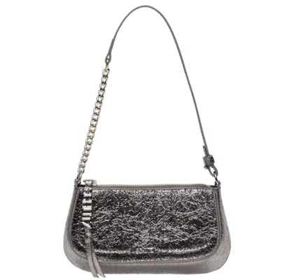 Bolsa Feminina Pequena Elettra Tecno - Prateado