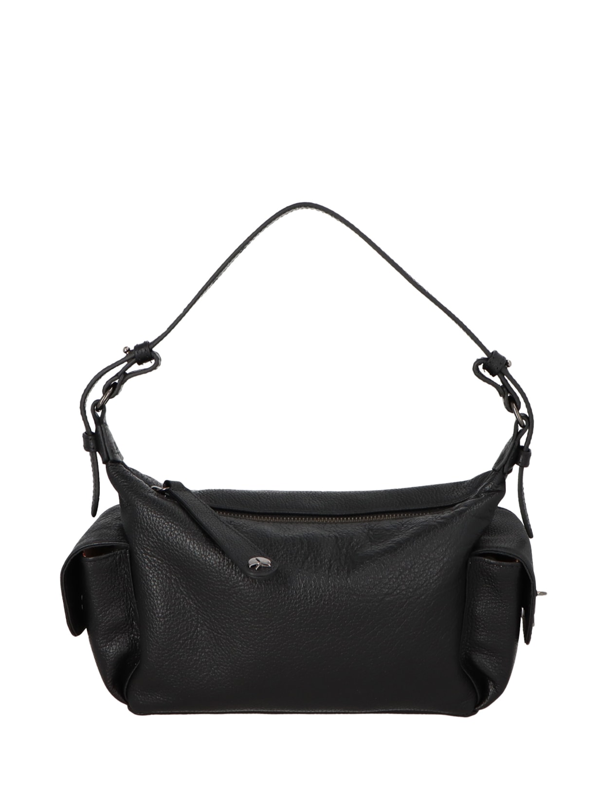 Bolsa Feminina Pequena Em Couro Campero - Preto