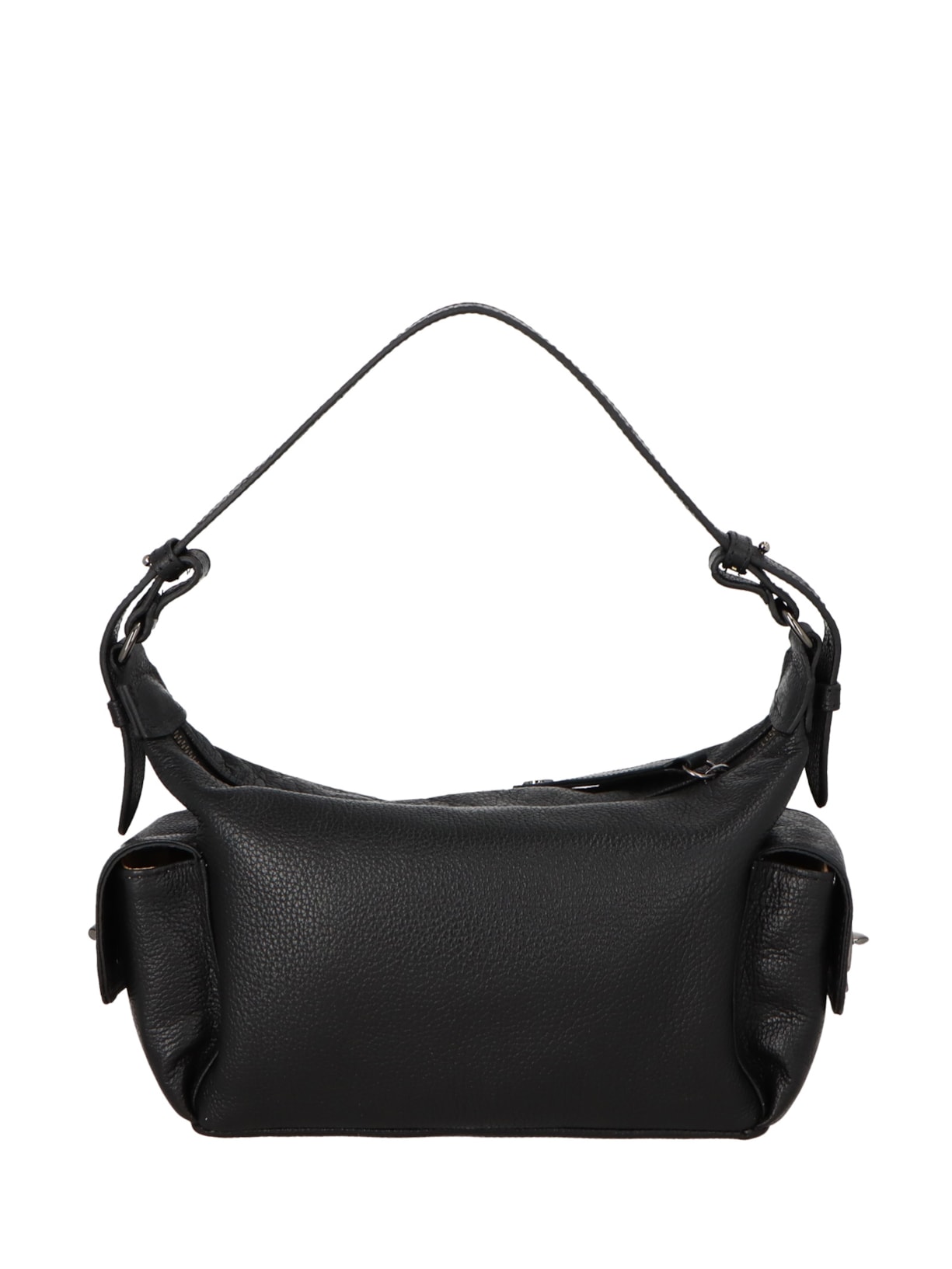Bolsa Feminina Pequena Em Couro Campero - Preto