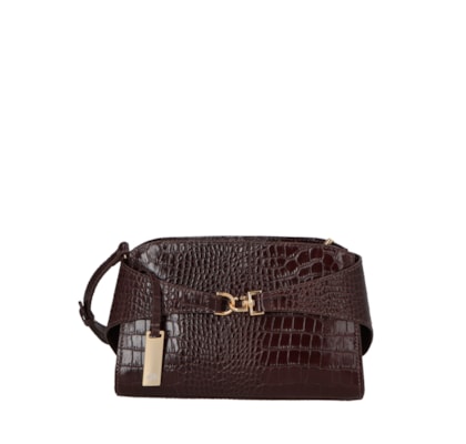 Bolsa Feminina Pequena Em Couro - Marrom