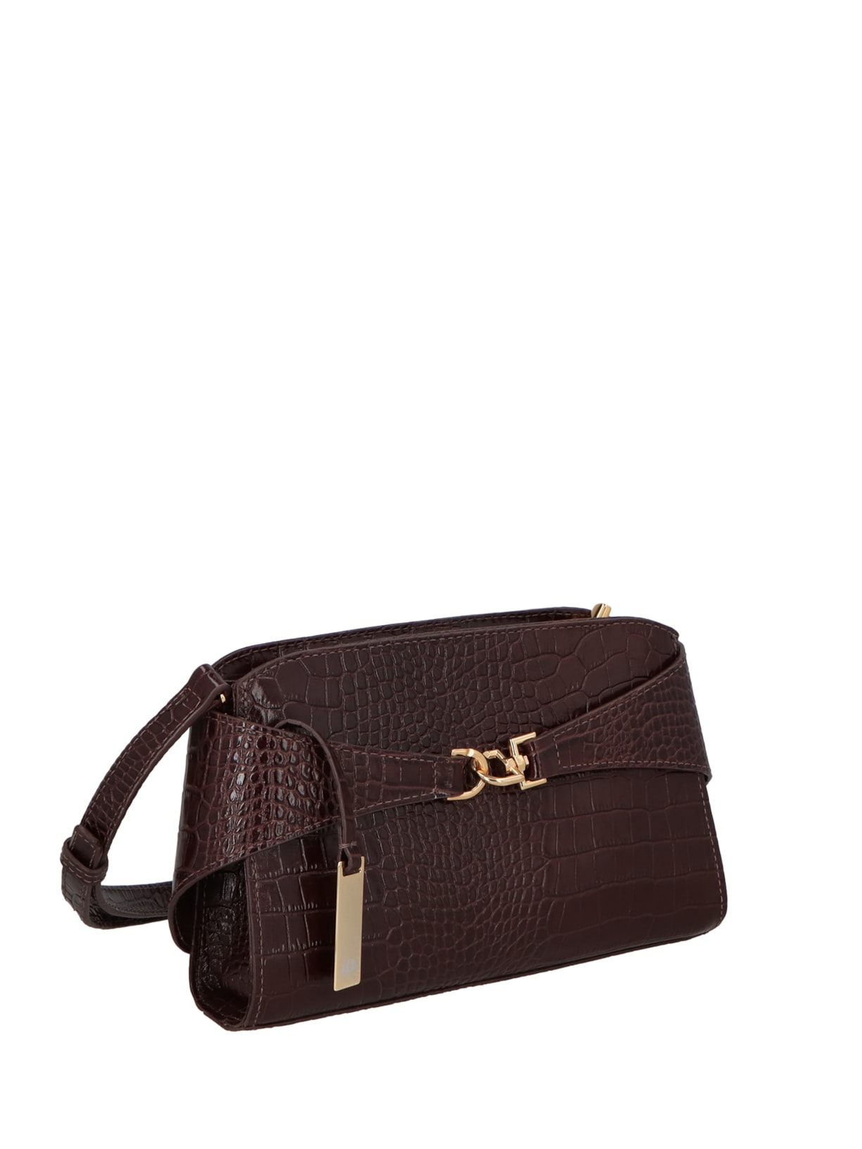 Bolsa Feminina Pequena Em Couro Marrom Luiza Barcelos