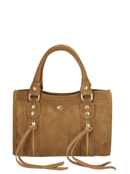 Bolsa Feminina Pequena Em Couro - Marrom