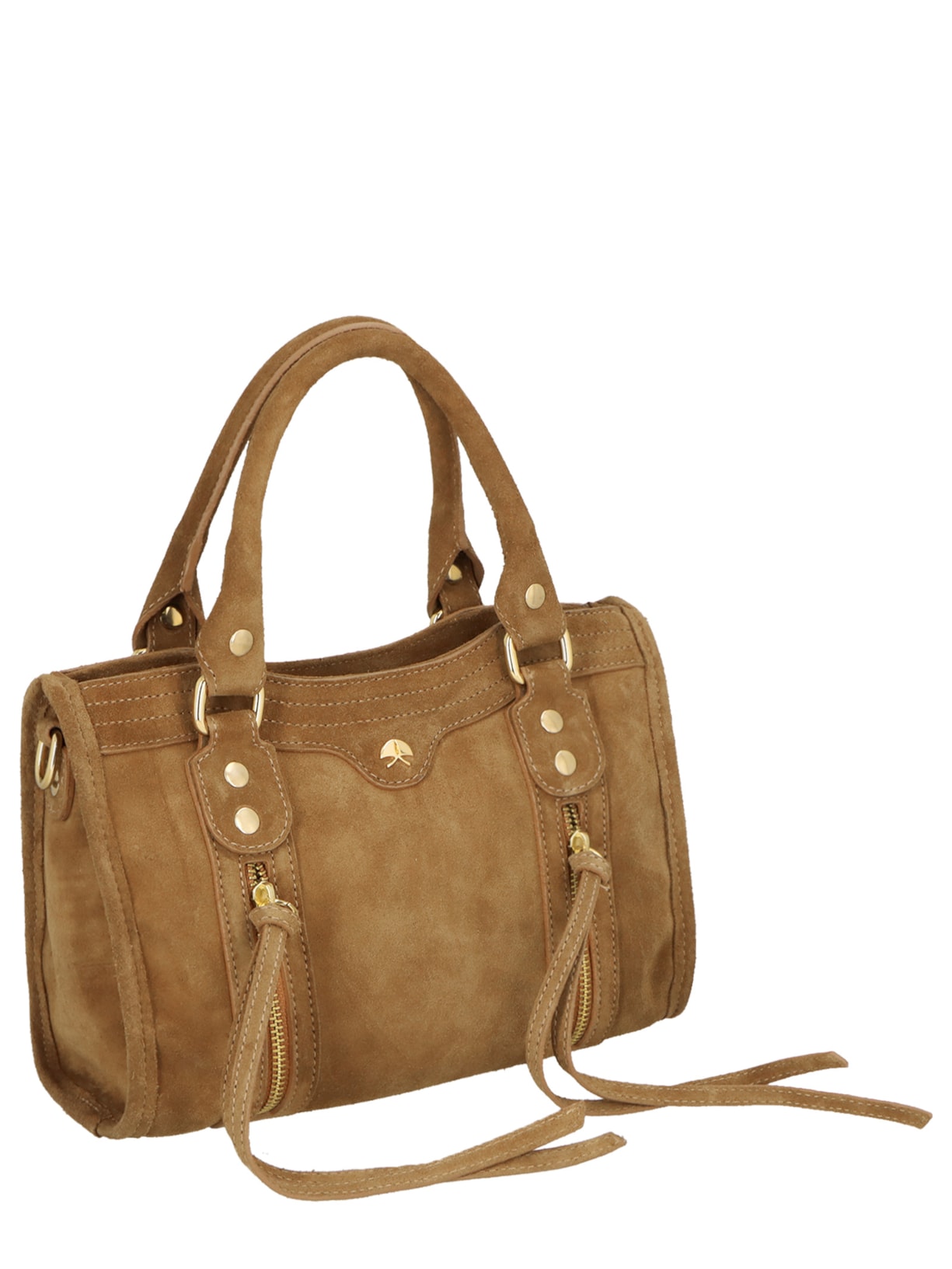 Bolsa Feminina Pequena Em Couro Marrom Luiza Barcelos