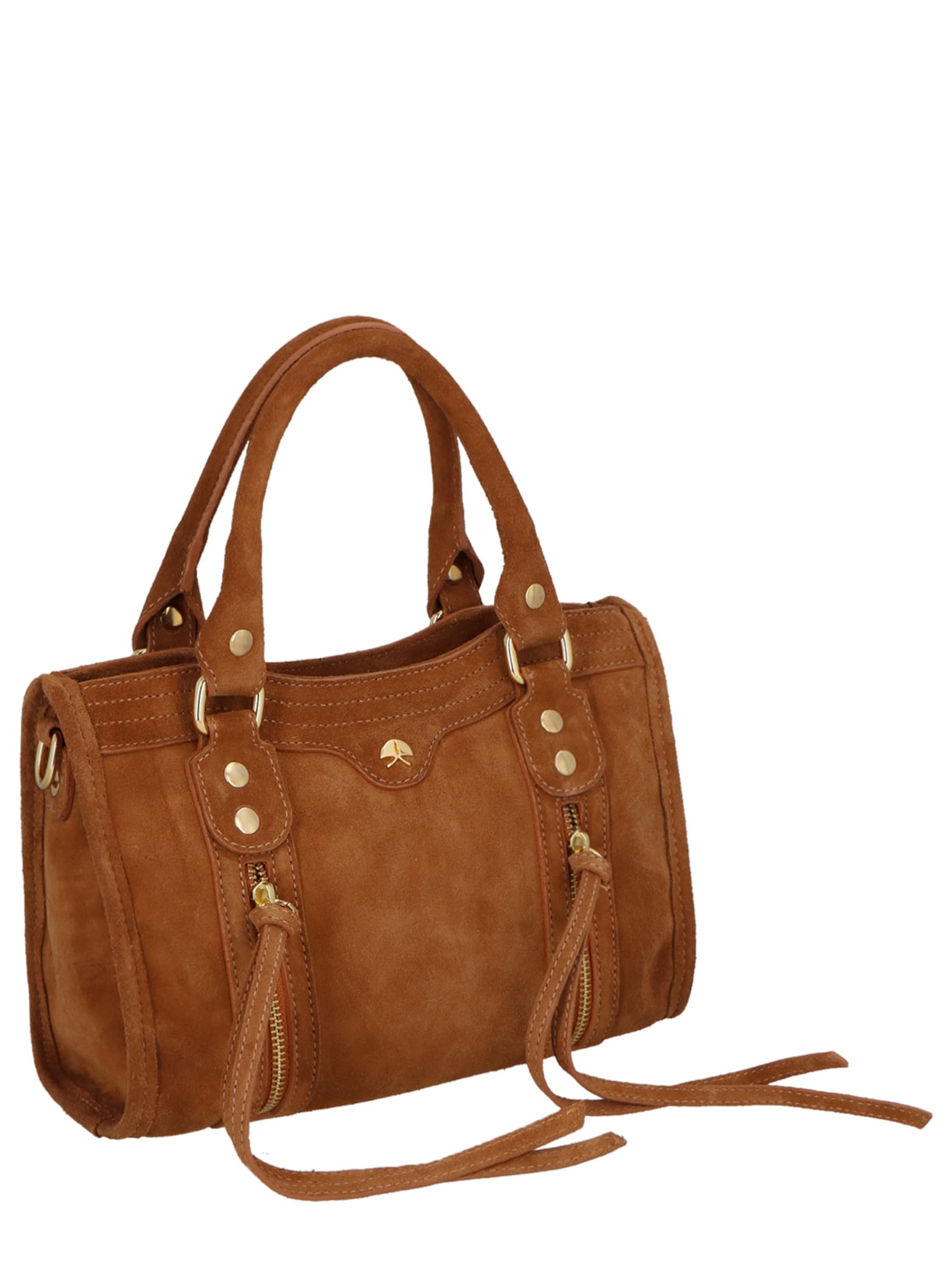 Bolsa Feminina Pequena Em Couro Marrom Luiza Barcelos